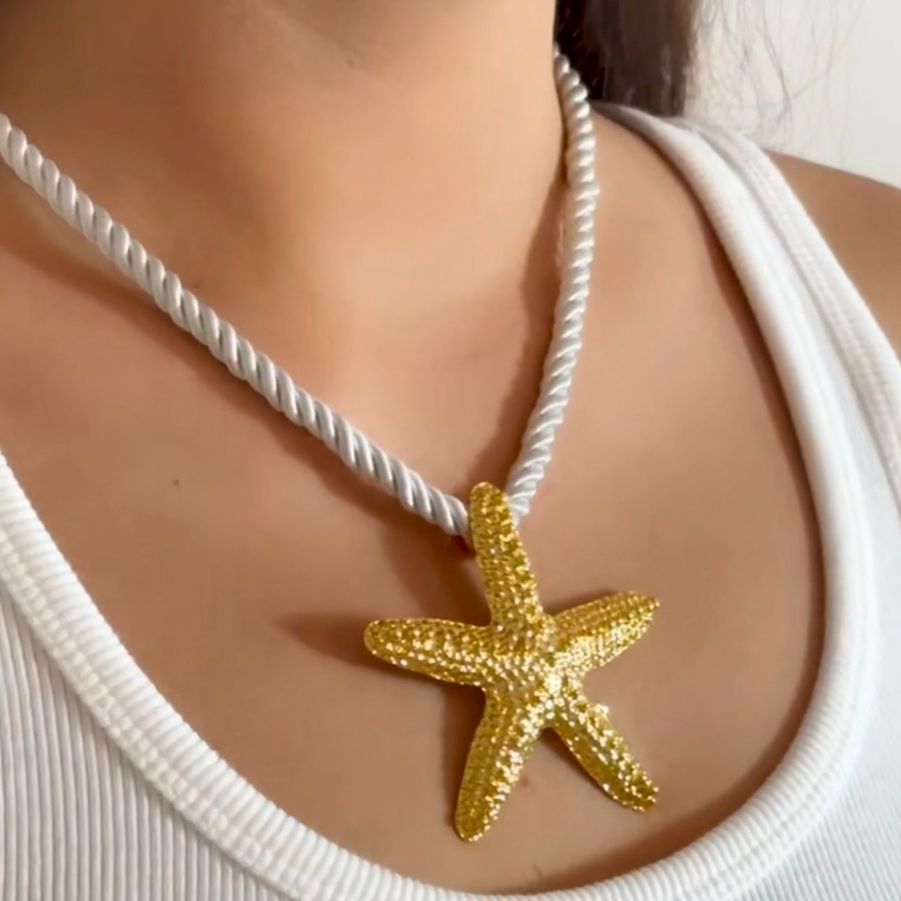 STARFISH ROPE NECKLACE