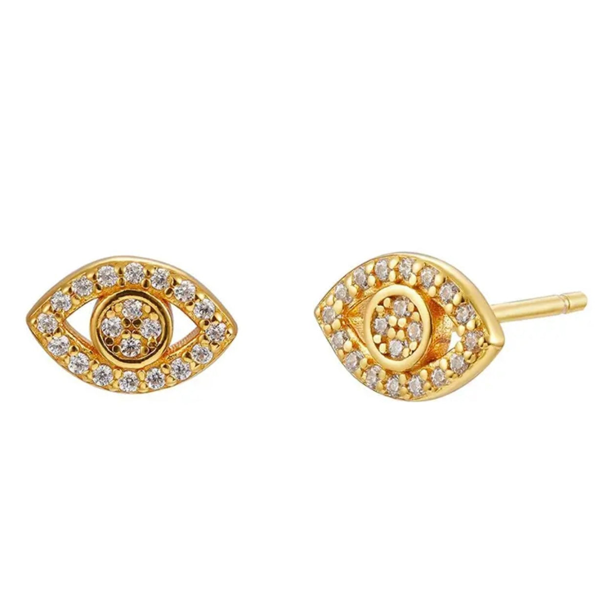 EVIL EYE HALO STUDS