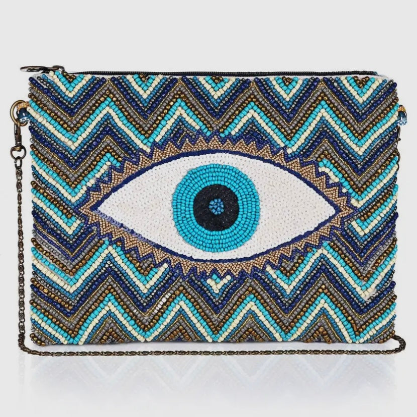 BEAD BAG - BLUE