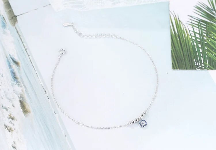 EVIL EYE CHARM ANKLET