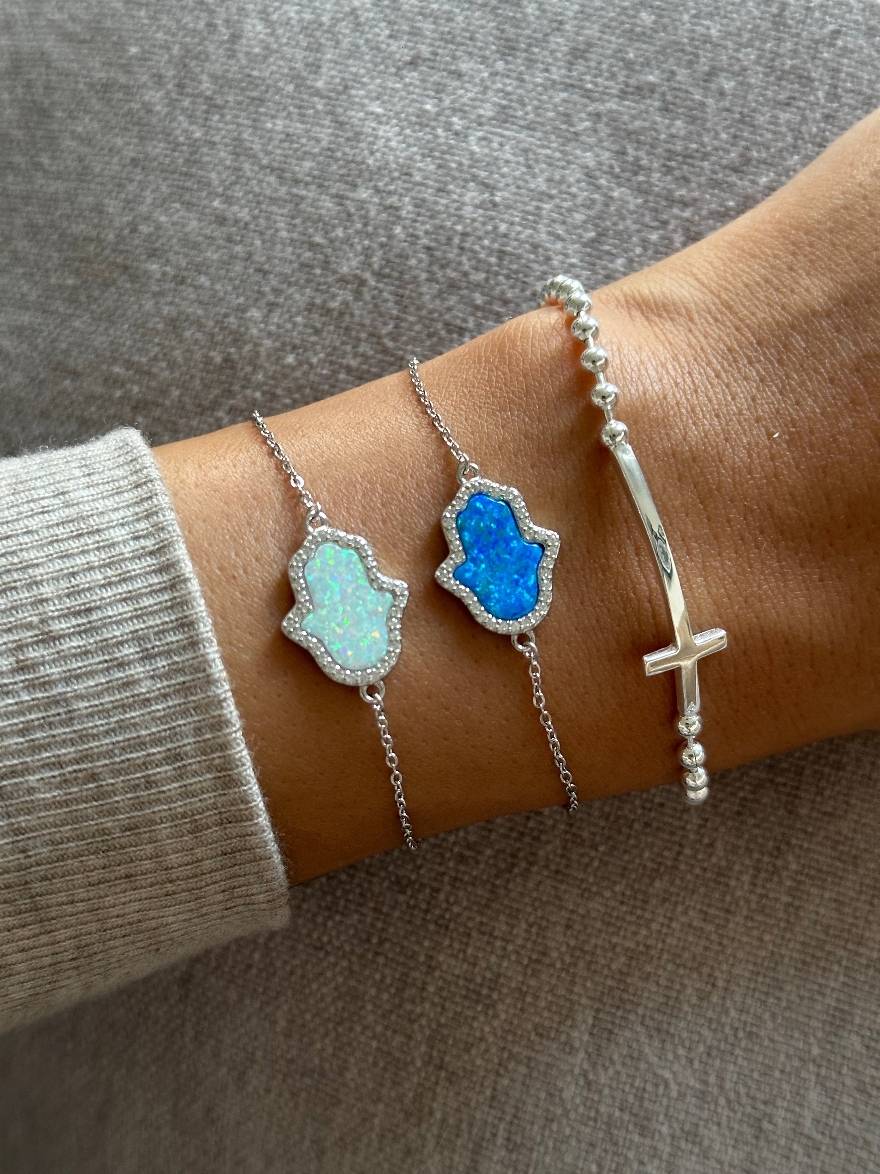 OPAL HAMSA BRACELET